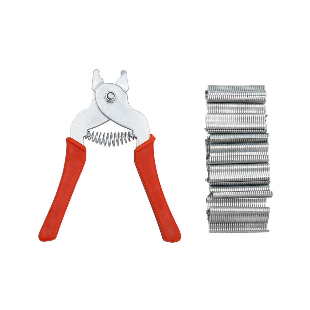 Farm Livestock Cage Clamps Hog Ring Pliers + Hog Rings M Nails Poultry Cage Installation Tools Fences Netting Tags Traps Cage 5063131243833