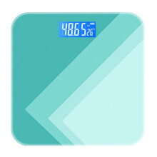 Bathroom Scale Botton Anti-slip Design Auto-on-off Body Weight Scale Blue LCD Backlight Display Scale Dustproof Scale