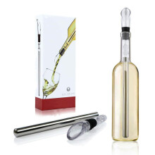 Stainless Wine Pourer with Chill Rod Wine Cooler Wine Cooling Rod