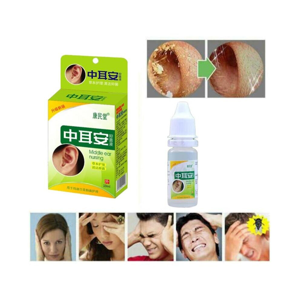 Ear Acute Otitis Drops Chinese Herbal Medicine For Ear Tinnitus Sore Deafne Ear Health Caring Deafness Drops Water Oil Liquid