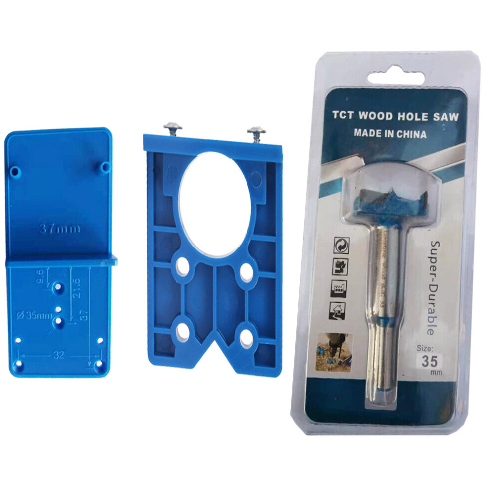 3Pcs Hinge Hole Drilling Guide 35Mm 40Mm Hing Installation Jig Door Cabinet Hinge Hole Locator Woodworking Tool 5063131287899