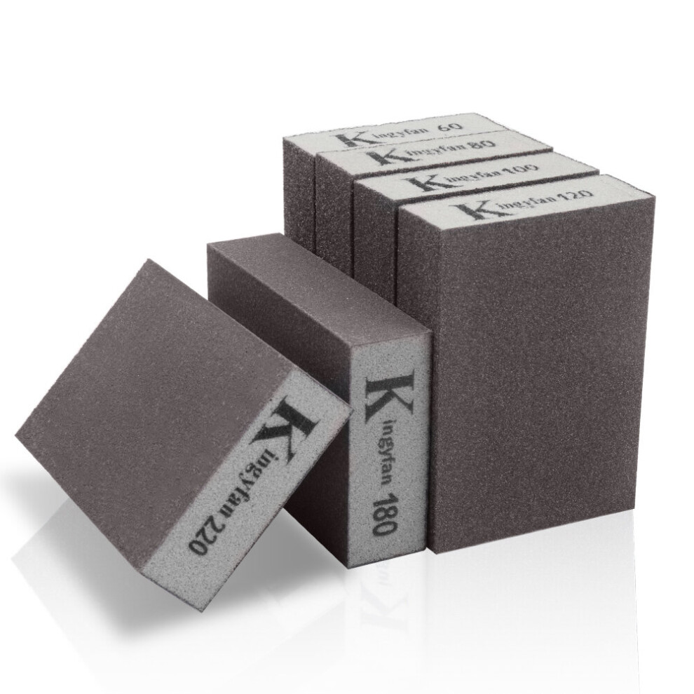 Grit 120 180 240 320 600 1000 Wall Grinding Sponge Sand Block Sandpaper Craft Model Paint Polished Sand Brick Kitchen Cleaner 5063131284812