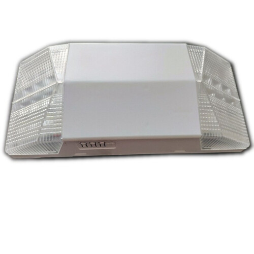 LED Exit Automatic Self-Contained Emergency Light Two Square Heads 6W 85-265VAC Battery Backup Blackout Output 2