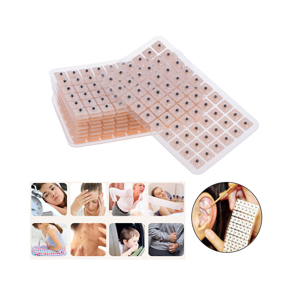 Wejoy 600Pcs Acupuncture Needle Ear Vaccaria Relaxation Ear Press Auricular Massage Paste Stickers