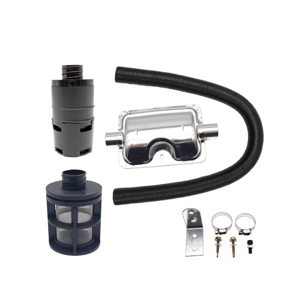 25mm Air intake Filter Silencer Combustion Air Pipe Ducting Pipe Clamps Muffler For Webasto Eberspacher Diesel Parking Heater-image-OPC-PBNKNBY-NEW