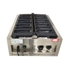 Fashion Design 8 PCS Commercial Electric Non-stick A Piece of Gayke Dick Bob Hot Dog Sausage Waffle Making Machine Waffles Maker