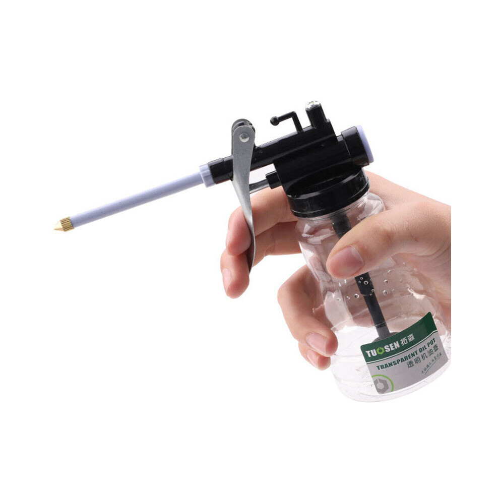 Grease Gun Oiler Oil Pump Oil Can Transparent High Pressure Pump For Lubrication Machine Oil Greasing 250Ml 5063131251609