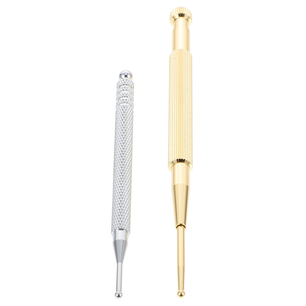 Wejoy 2Pcs Ear Acupuncture Point Probe Stainless Steel Acupressure Pen Ear Needle