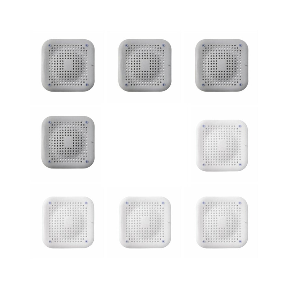 8Pcs Hair Filter Sink Anti-Blocking Strainer Bathtub Shower Floor Drain Stopper Tpr Kitchen Deodorant Bathroom 5063131300697