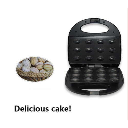 12 Holes Electric Walnut Cake Maker Waffle Maker Automatic Nuts Maker Cake Maker Kitchen Breakfast Non-stick Cook Plates 220V 2