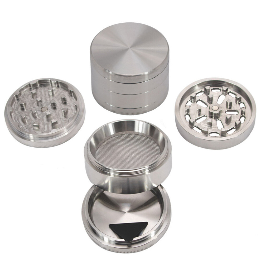 Wejoy Pure Color Stainless Steel Herb Grinder 64Mm Diamond Teeth Heavy Sturdy Metal Herbal Herb Tobacco Grinder With Pollen Catcher