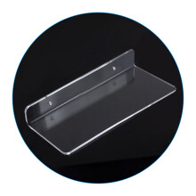 1Pc Clear Acrylic Invisible Floating Bookshelf Storage Rack Wall Ledge Makeup Photo Display Organizer