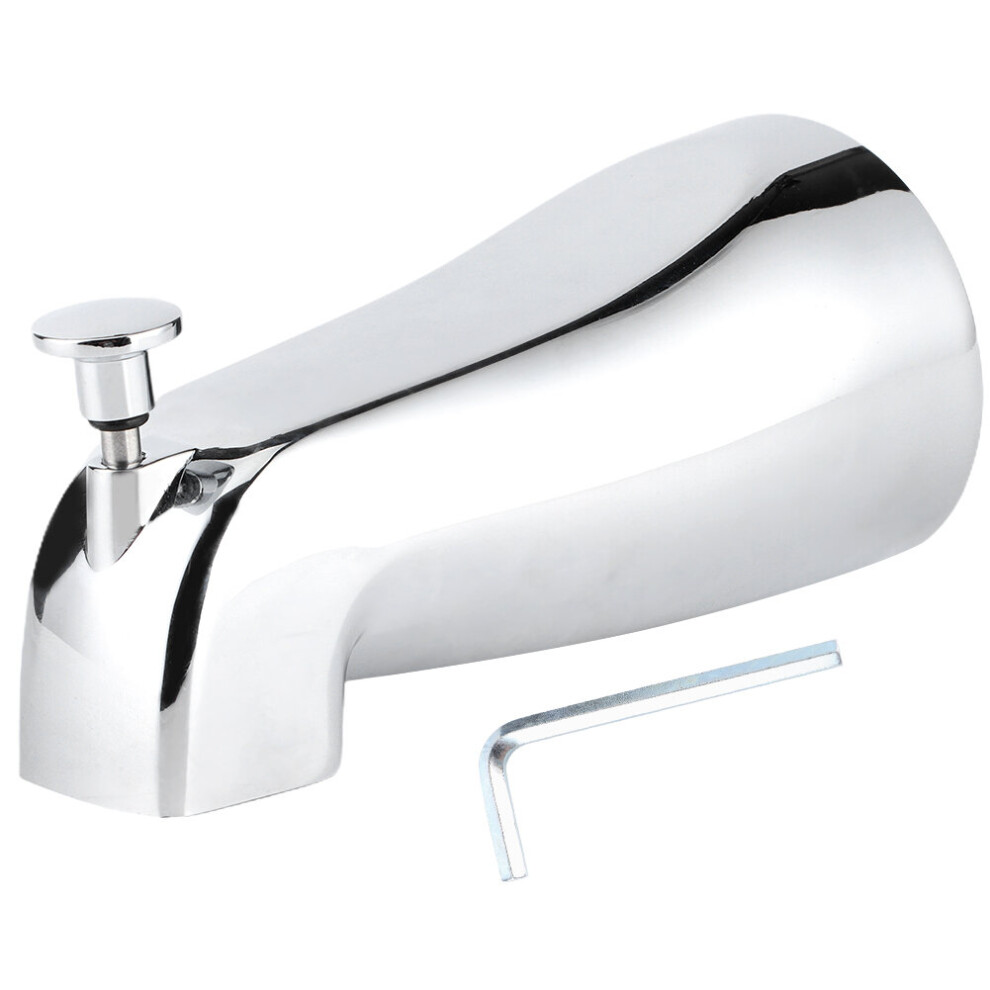 Wall Mounted Electroplate Bathtub Faucet Concealed Tub Spout With Pull Up Diverter For Bathroom Faucet Pull-Down Faucet Plating 5063131261554