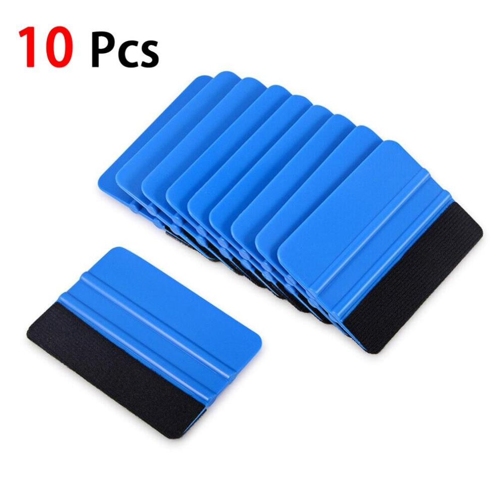 High Recommend 10Pcs Durable Squeegee Felt Edge Scraper Car Decals Vinyl Wrapping & Tint Tools Wholesale Quick Delivery Csv Blue 5063131184181