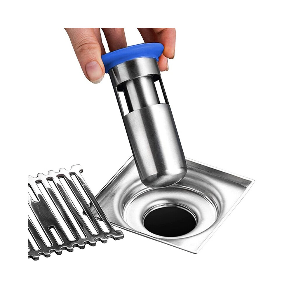 Sewer Deodorant Floor Drain Core Bathtub Converter Sink Drain Strainer Plug No Overflow (Caliber 1.5-2.2In,Depth 4.15In) 5063131300789