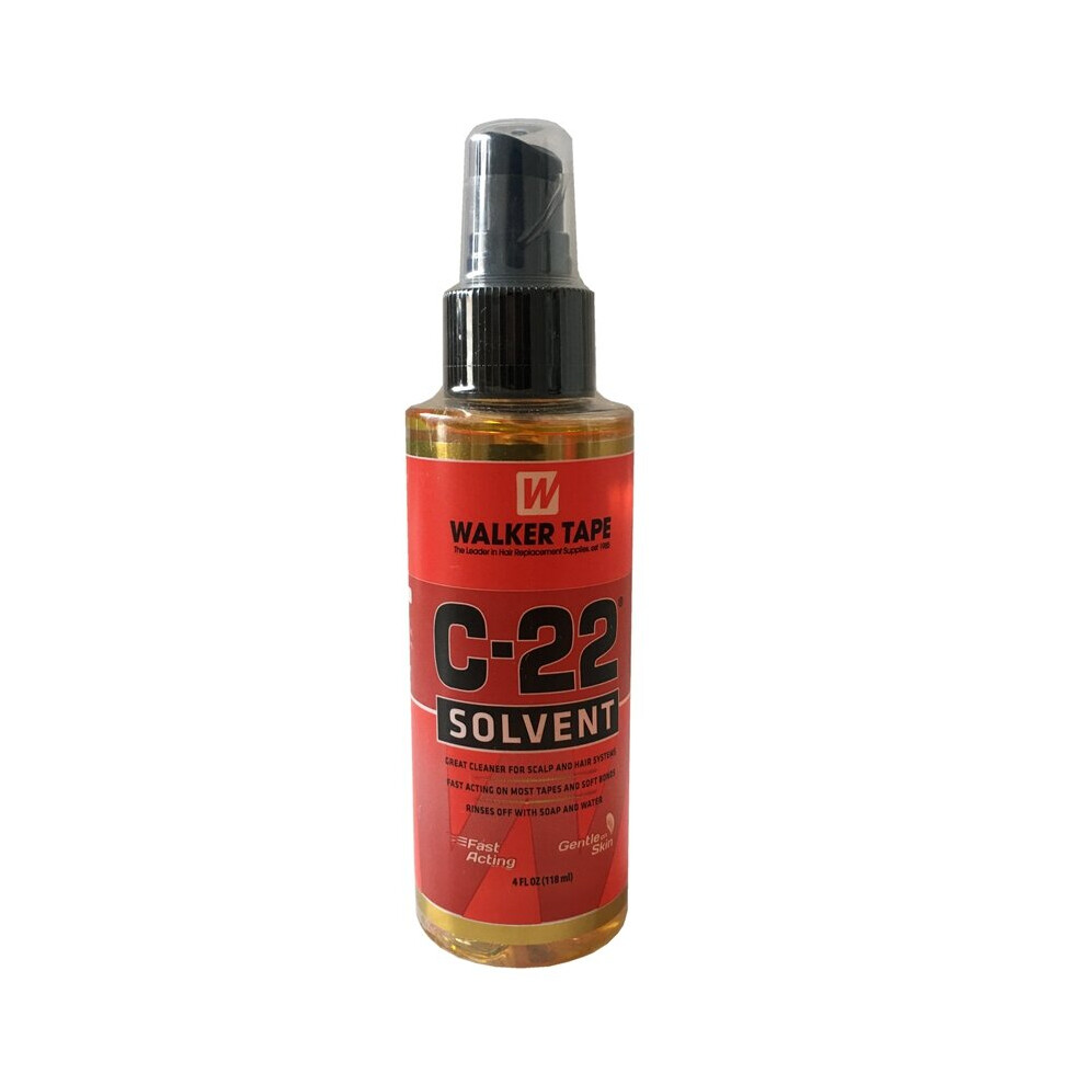 1 Bottle 4 Oz 118Ml Walker Tape C-22 Solvent Remover For Lace Wig Glue Remover For Double Side Tape 5063131240894