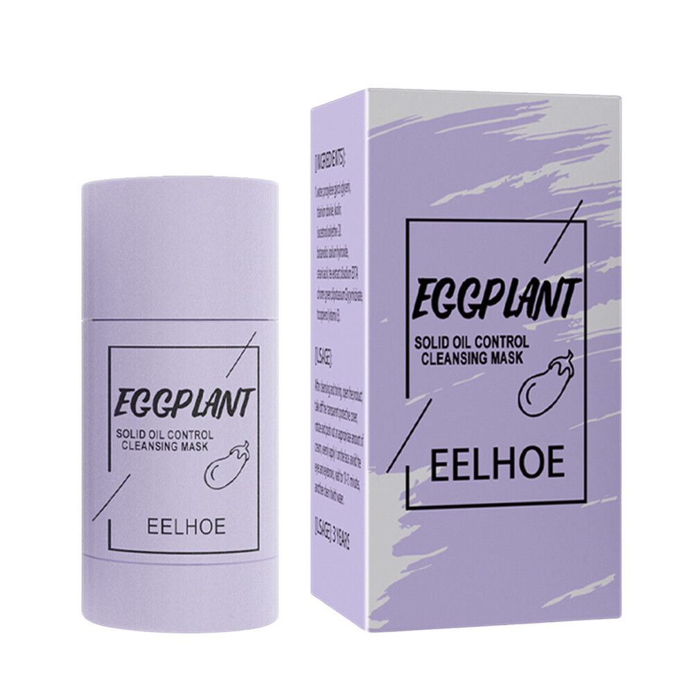 Wejoy Green/Eggplant Girl Tea Solid Mask Deep Cleaning Mud Mask Stick Oil Control Anti-Acne Masks Purifying Clay Stick Mask Skin Care