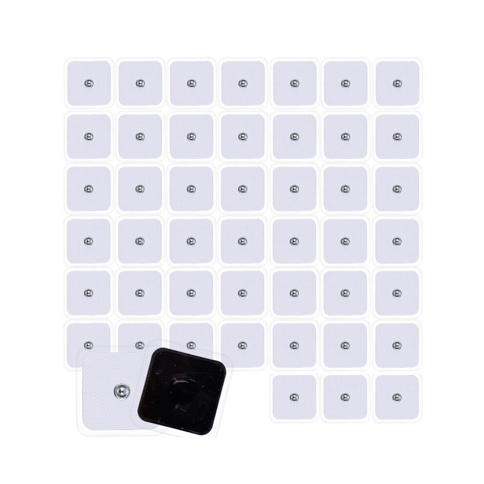 Wejoy 50Pcs Tens Electrodes Pads Conductive Gel Pad Body Acupuncture Therapy Massager Pulse Stimulator Electro Sticker