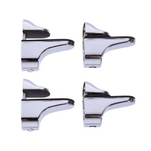 4PCS Replacement Adjustable Wall Mount Shelf Clamp Glass Shelf Holder Glass Shelf Bracket