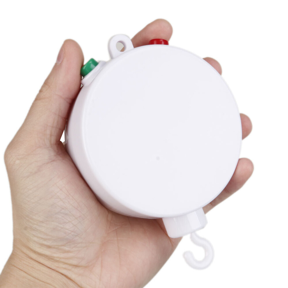 35 Songs Newborn Rotary Baby Movement Music Box Mobile Crib Bed Bell Toy Battery-Operated Music Box Bell Crib Electric Baby Toy White Wejoy