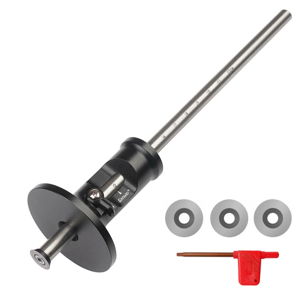 Woodworking Tools Ganwei Wheel Marking Gauge 0-120Mm Marking Scriber Aluminium Alloy Wood Marking Tools Measuring Instruments 5063131268416