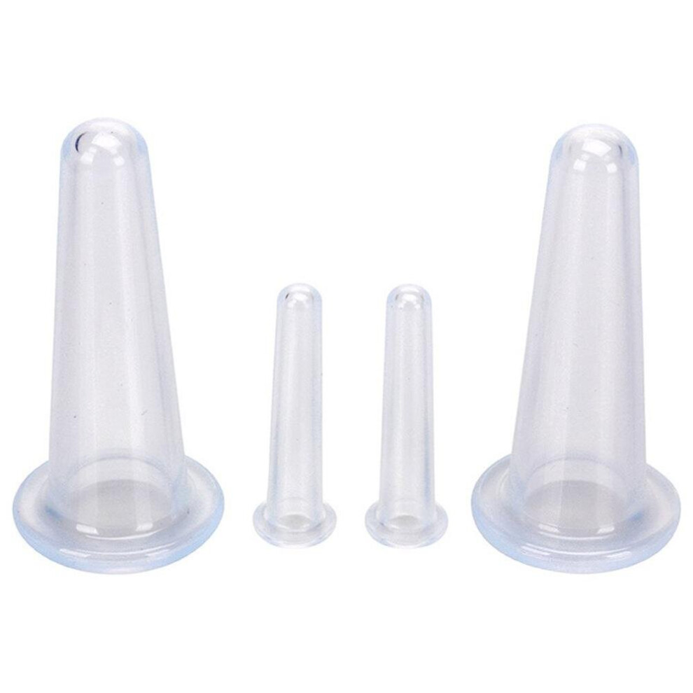 Wejoy 4Pcs/Set Strong Suction Silicone Body Massager Vacuum Cupping Cups Anti Cellulite Vacuum Cans Chinese Medical Massage Relax