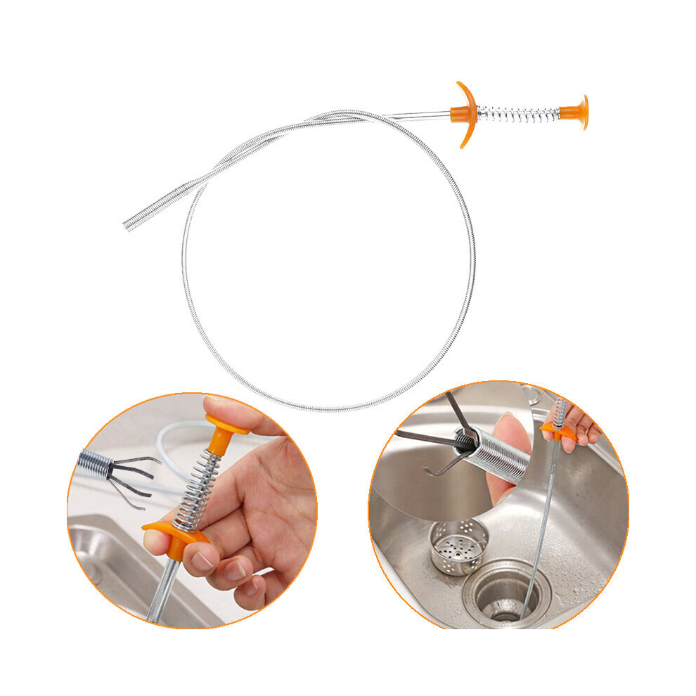 85Cm/60Cm 3/4 Claw Spring Grip Narrow Bend Curve Grabber For Picking Up Nuts And Bolts Long Reach Flexible Pick Up Tool 5063131247763