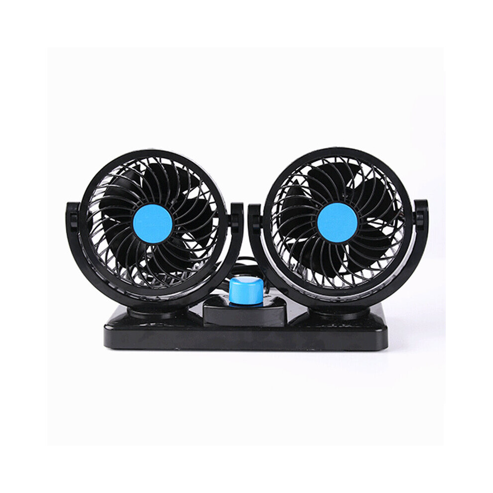 12V/24V Car Air Conditioner Fan Portable Ventilateur Mini Fan Silent 360 Degree Rotating Adjustable Car Air Cooling Fan Blower 5063131167009