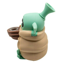 Silicone Smoking Pipe with Glass Bowl Novelty Silicone Smoking Gift