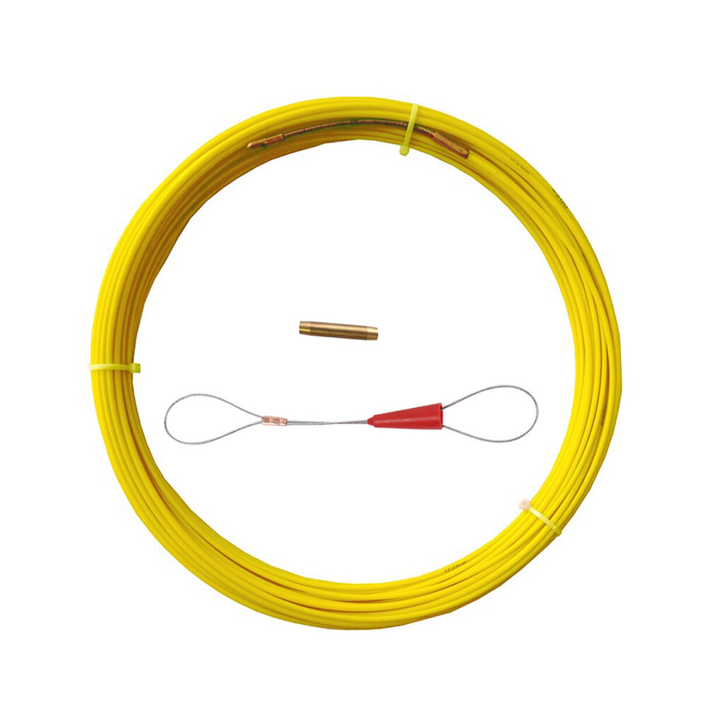 4.5Mm 30M Fiberglass Duct Rod Fish Tape Duct Rodder Wiring Puller Reel Conduit Cable Puller Running 5063131278781