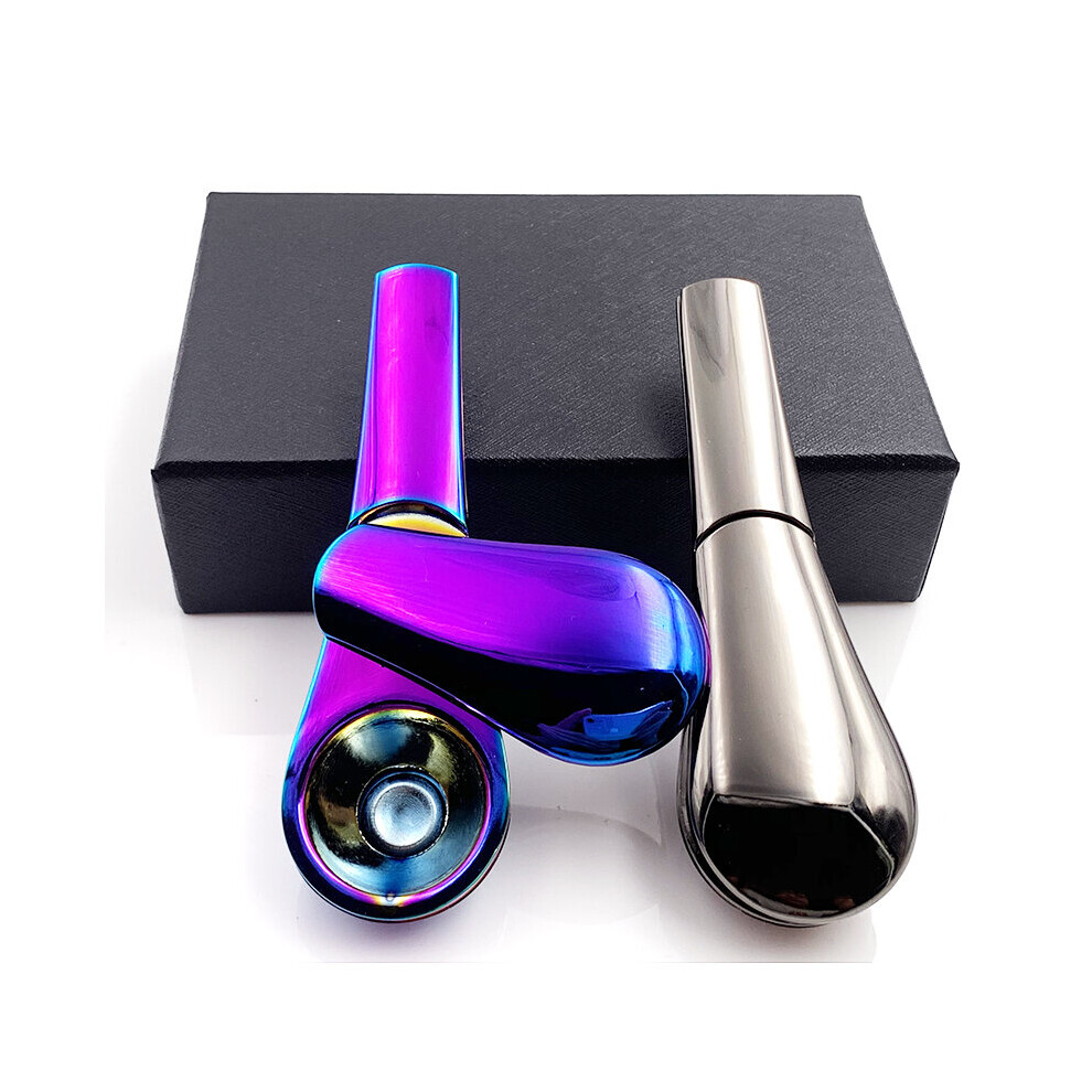 Wejoy Spoon Smoking Pipe Portable Creative Herb Tobacco Cigarette Ignescent Metal Pipes For Smoking Gift Box