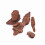 1Box Clay Doll Antiseptic Irregular Pine Bark Base Stone Platform Material Scene Making Supplies 1