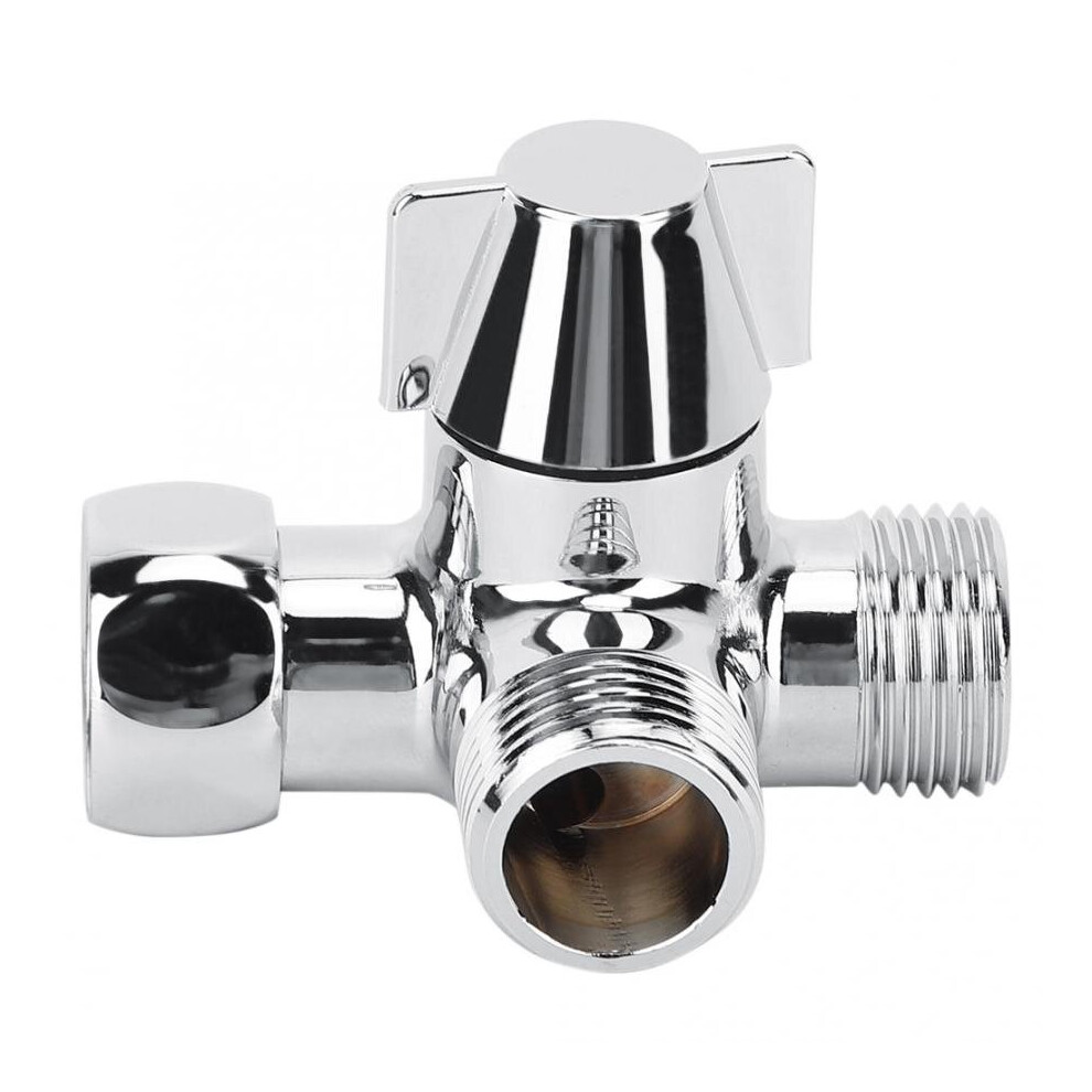 G1/2" Shower Three-Way Connector T-Shaped Adapter Adjustable Water Diverter Valve Toilet Bidet Water Separator Faucet Splitter 5063131300932