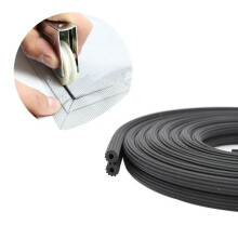 2-4M Silicone Rubber window Sealing Strip Screen door mesh cloth glue tape Fixed accessories Wind Anti-mosquito Seal Hardware