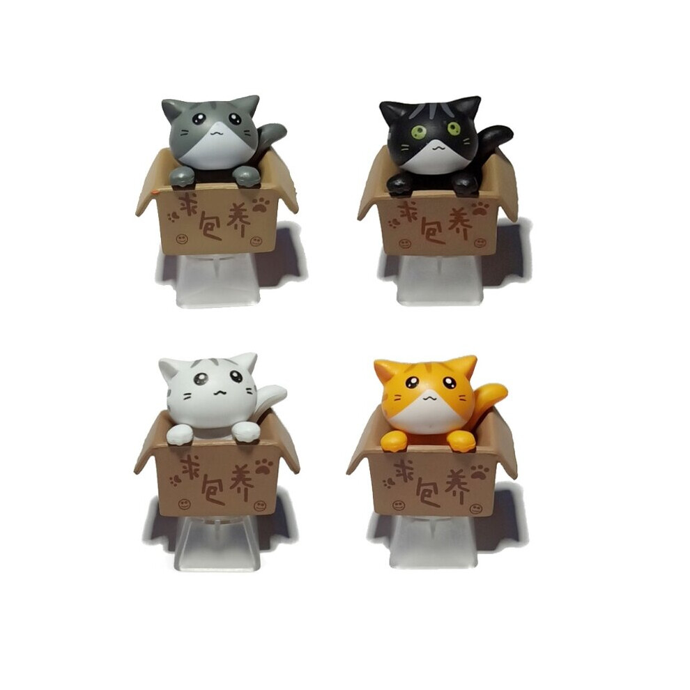 1Pc Diy Abs Cat Custom Cartoon Anime Keycap Bottom Backlit Keycaps Gift For Cherry Mx Mechanical Keyboard Key Cap R4 Height Oem 5063131255621