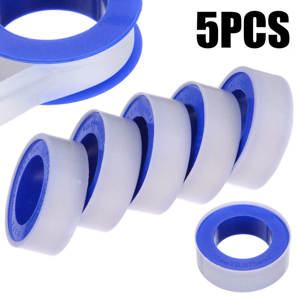 5Pcs Roll Joint Plumbing Fitting Thread Seal Tape Ptfe For Water Pipe Plumbing Sealing Tapes 5063131261905