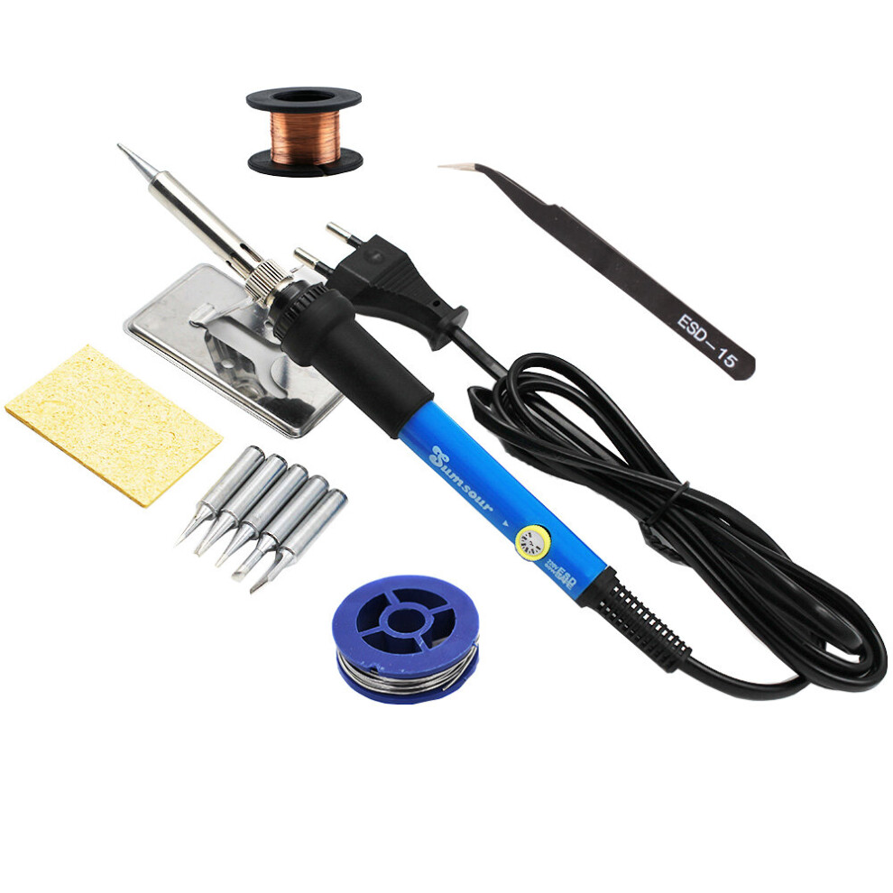 New Adjustable Temperature Electric Soldering Iron 220V 110V 60W 80W Welding Solder Rework Station Heat Pencil Tips Repair Tool 5063131285369