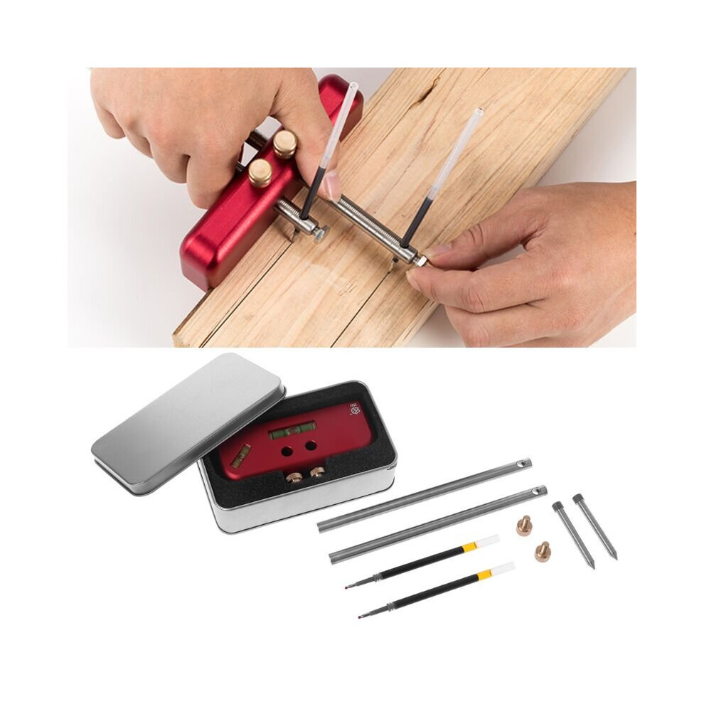 Woodworking Marker Double-Head Scriber Parallel Layout Carpenter Marking Tools 5063131275995