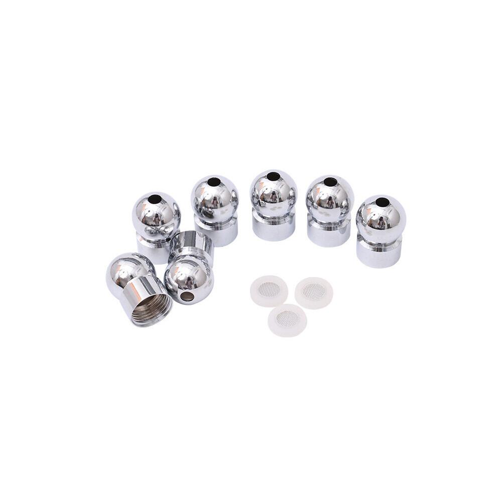 1Pc Shower Head Top Spray Connect Joint Stainless Steel Universal Rotation Ball Joint With Washer Bathroom Sprinkler Accessories 5063131986761