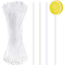 100Pcs Cake Lollipop Stick Acrylic Clear Sticks Plastic Cakes Topper Tools Mold