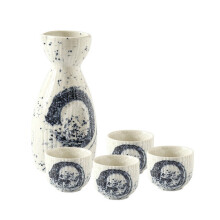 50-250ml Ceramic Wine Cup Set Creative Wine Gift Sake Restaurant Liquor Divider Vintage Hip Flask Shochu Vodka Drinkware