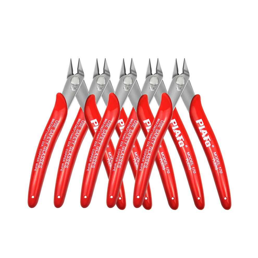 Blue/Red 170 Wire Cutter Diy Trimmer Diagonal Side Cutting Cable Nippers Red Blue Pliers Hand Mini Snips Flush Nipper Trimmer 5063131281903
