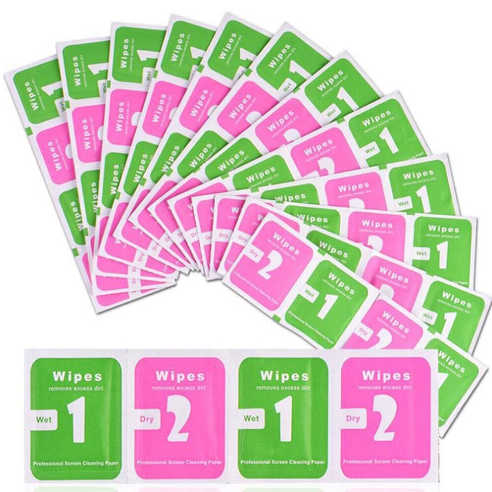 100Pcs/Lot Camera Lens Cleaning Cloth Lcd Screens Dust Removal Wet Dry Wipe Paper Mobile Phones Screen Cleaning Kit 5063131184549
