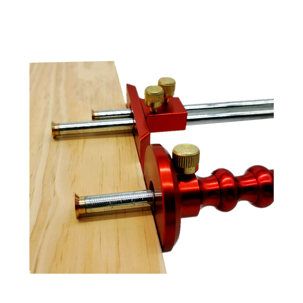 Woodworking Double Head Parallel Marking Ruler Dovetail Marker Gauge Guide Making Jig Linear Drawing Mortise Scriber 5063131276022