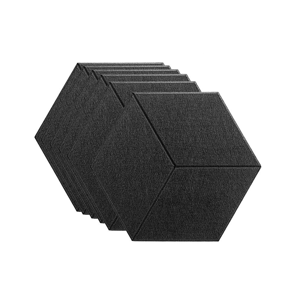 6Pcs Hexagon Acoustic Panel Board,Hexagon Sound Insulation Pad,For Sound Insulation &Acoustic Treatment 5063131265682