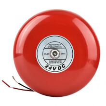 Tradition Electric Bell 50/60HZ 24V Red Metal Round Alarm Bell Security Fire Alarm Bell