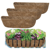 3pcs Flower Pot Coconut Fiber Trough Planter Liner For Window Box Family Garden Wedding Decoration Flower Basket Decoration 60CM