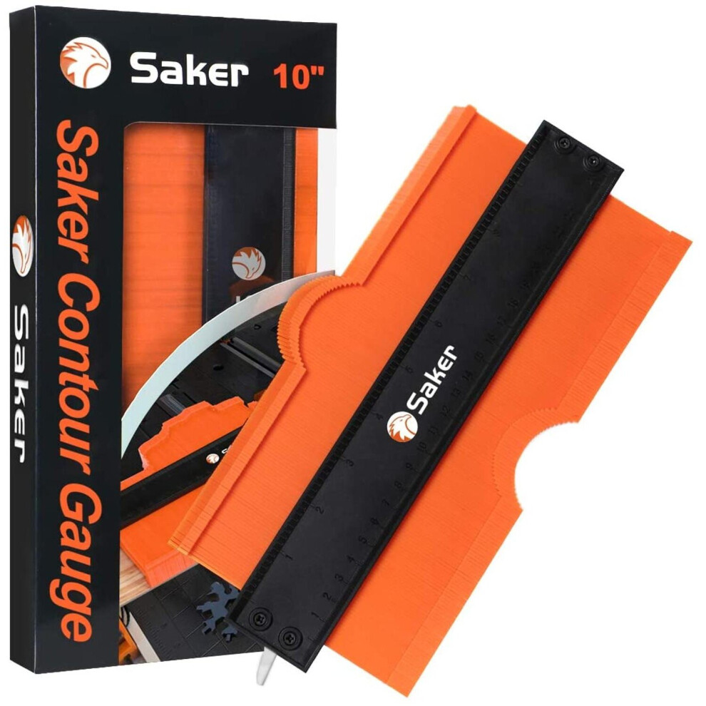 Saker Contour Gauge Profile Tool Adjustable Lock Precisely Copy Irregular Shape Duplicator Diy Handyman Construction Marke Ruler 5063131276046