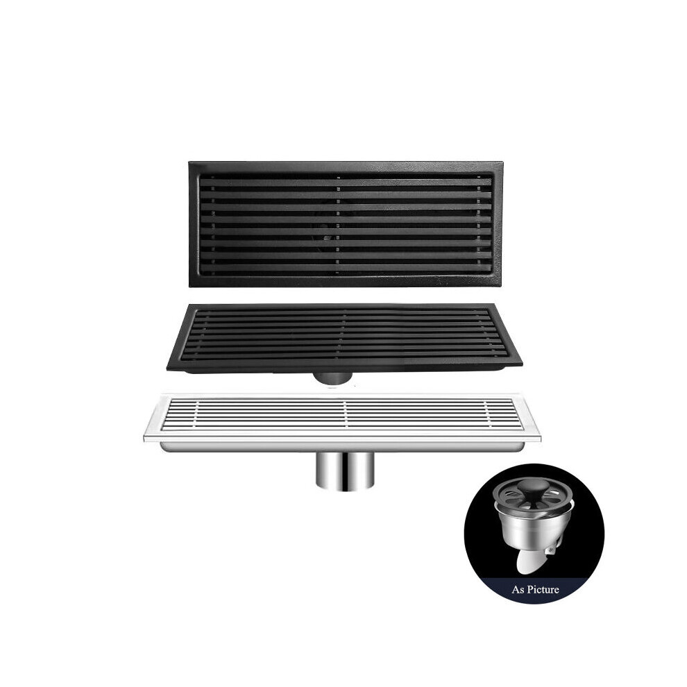 Ss304 Bathroom Floor Drain Square Rectangle Anti-Odor Floor Drains Shower Room Thickened Liner Drain 5063131301120