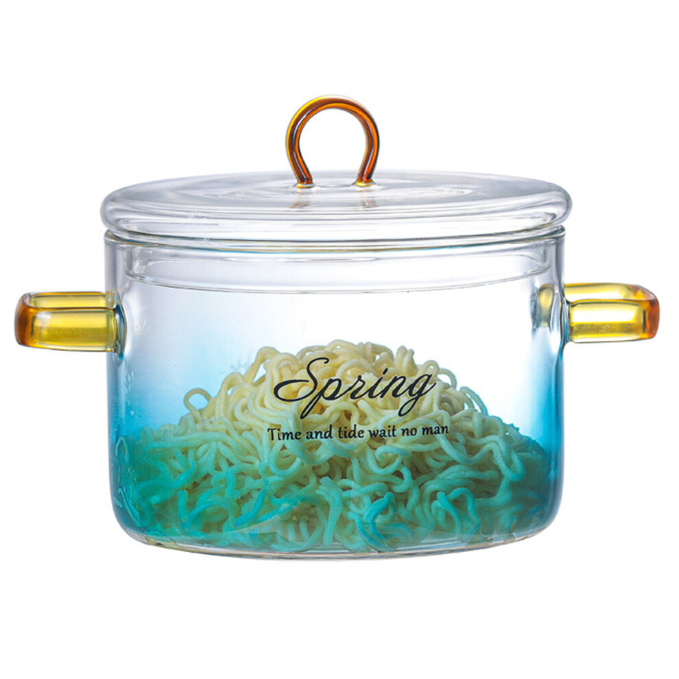 Wejoy Glass Saucepan Pot With Cover Heat-Resistant Casserole Glass Pot Cooktop Soup Boiling Pot Stovetop Cooking Tools Kitchen